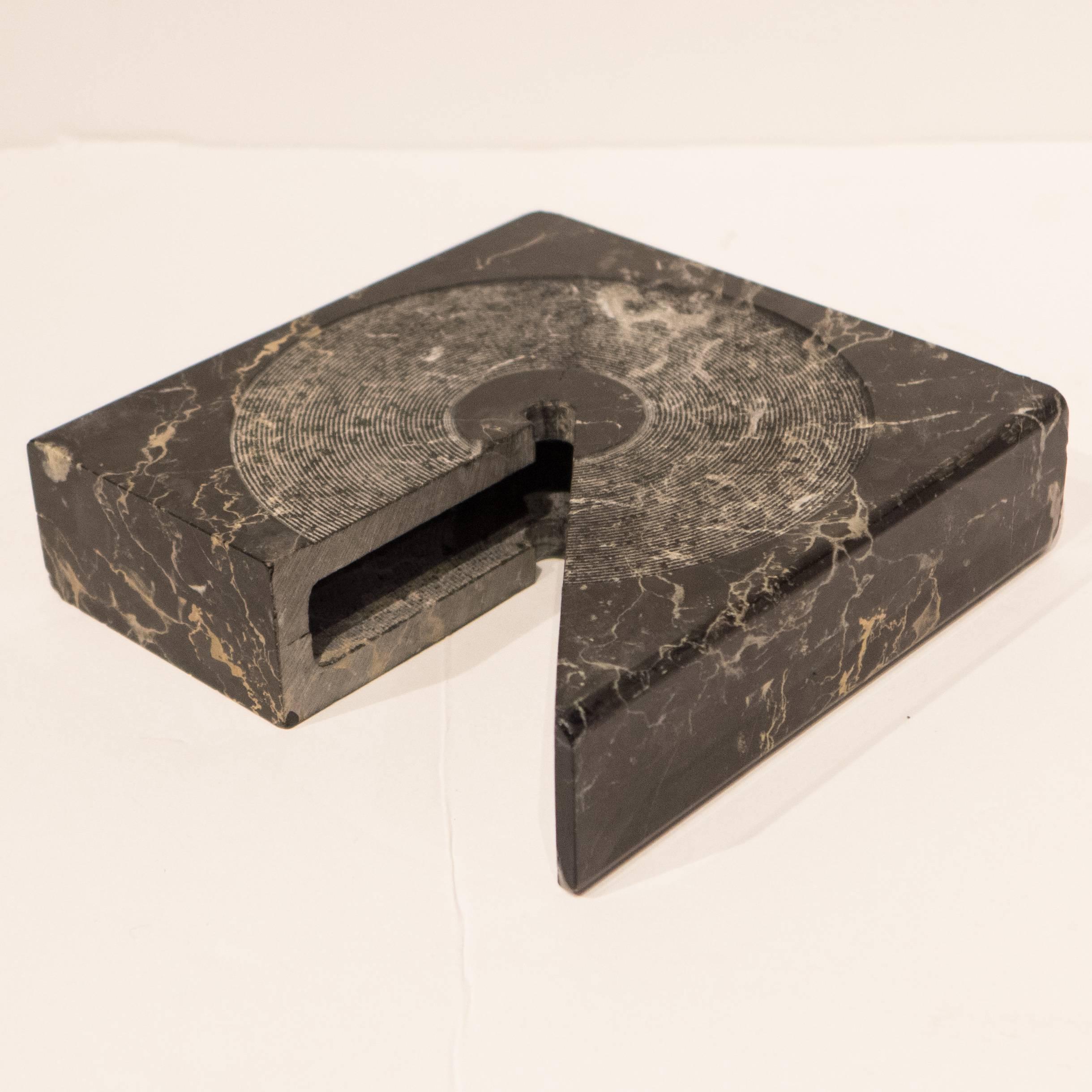 Carrara Marble Sergio Asti Square Marble Vessel for Atelier International
