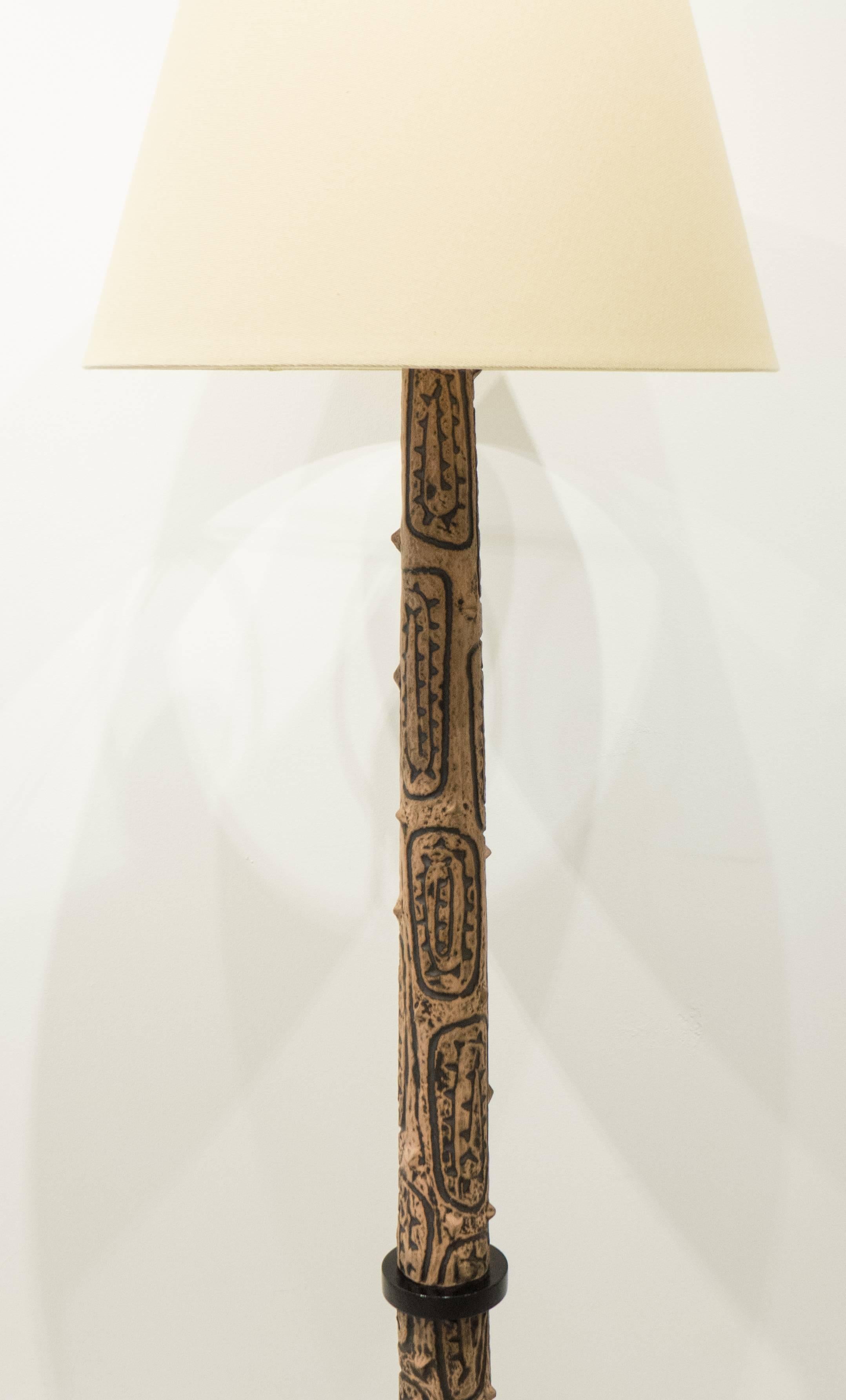Mid-Century Modern Design Technics Ceramic Floor Lamp