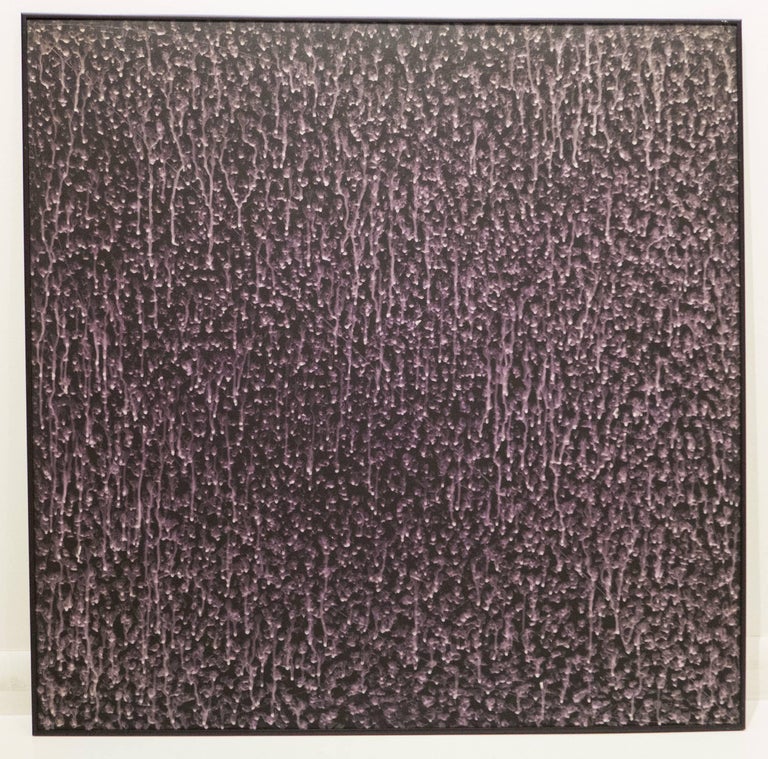 Interference paint on tempered masonite, titled 