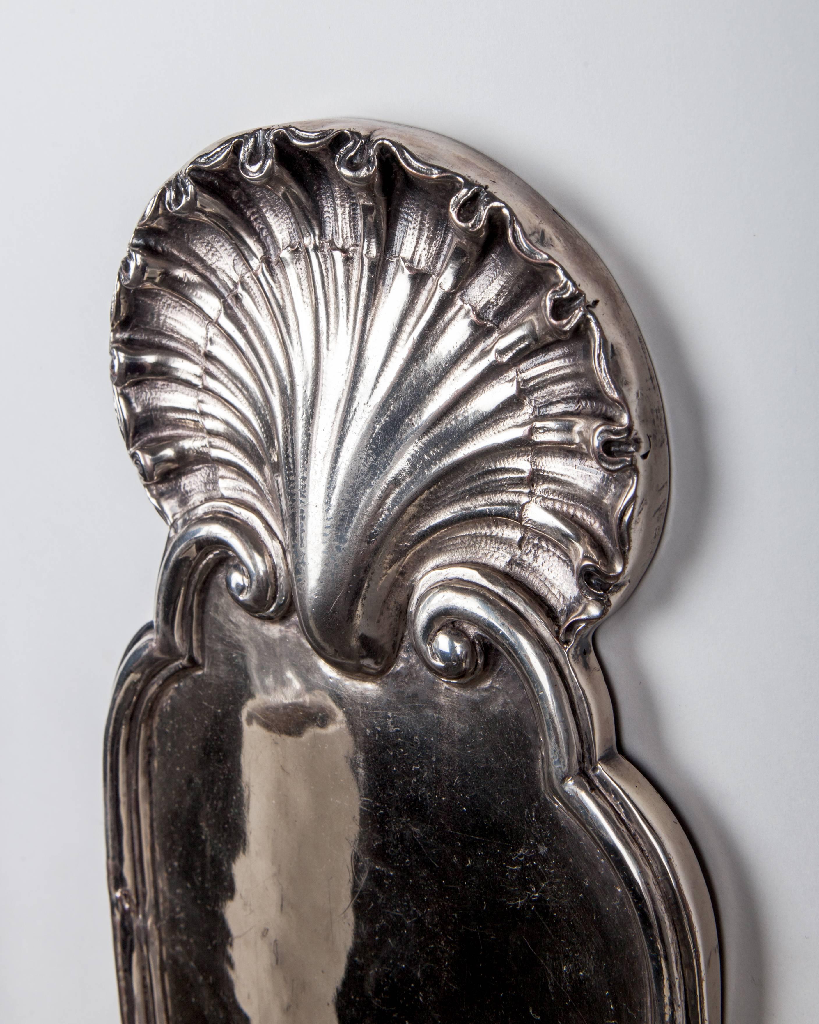 Baroque Silver Plate Sconces, Circa 1900 In Excellent Condition In New York, NY
