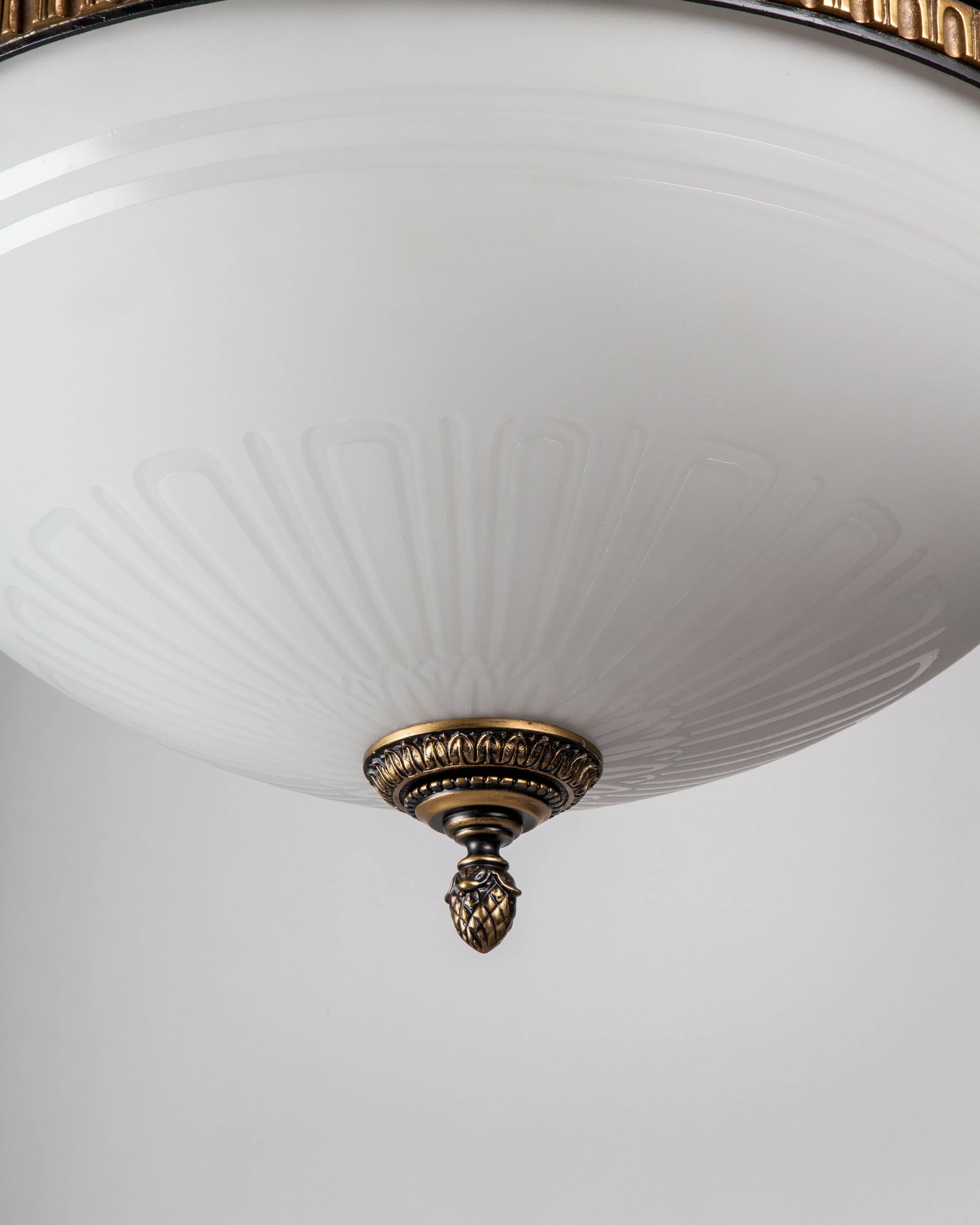 Neoclassical Caldwell Dome Chandelier, circa 1900