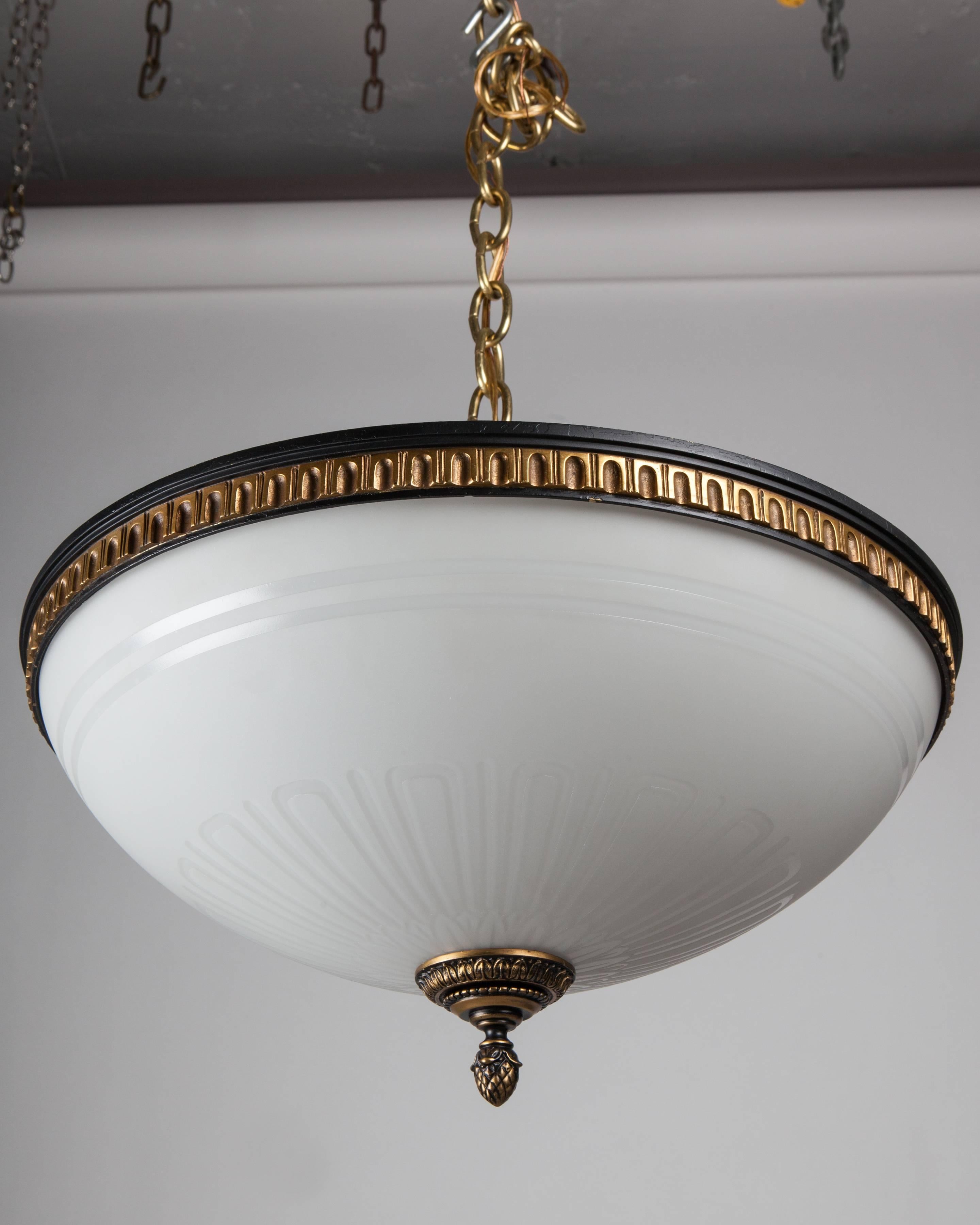 Caldwell Dome Chandelier, circa 1900 In Good Condition In New York, NY