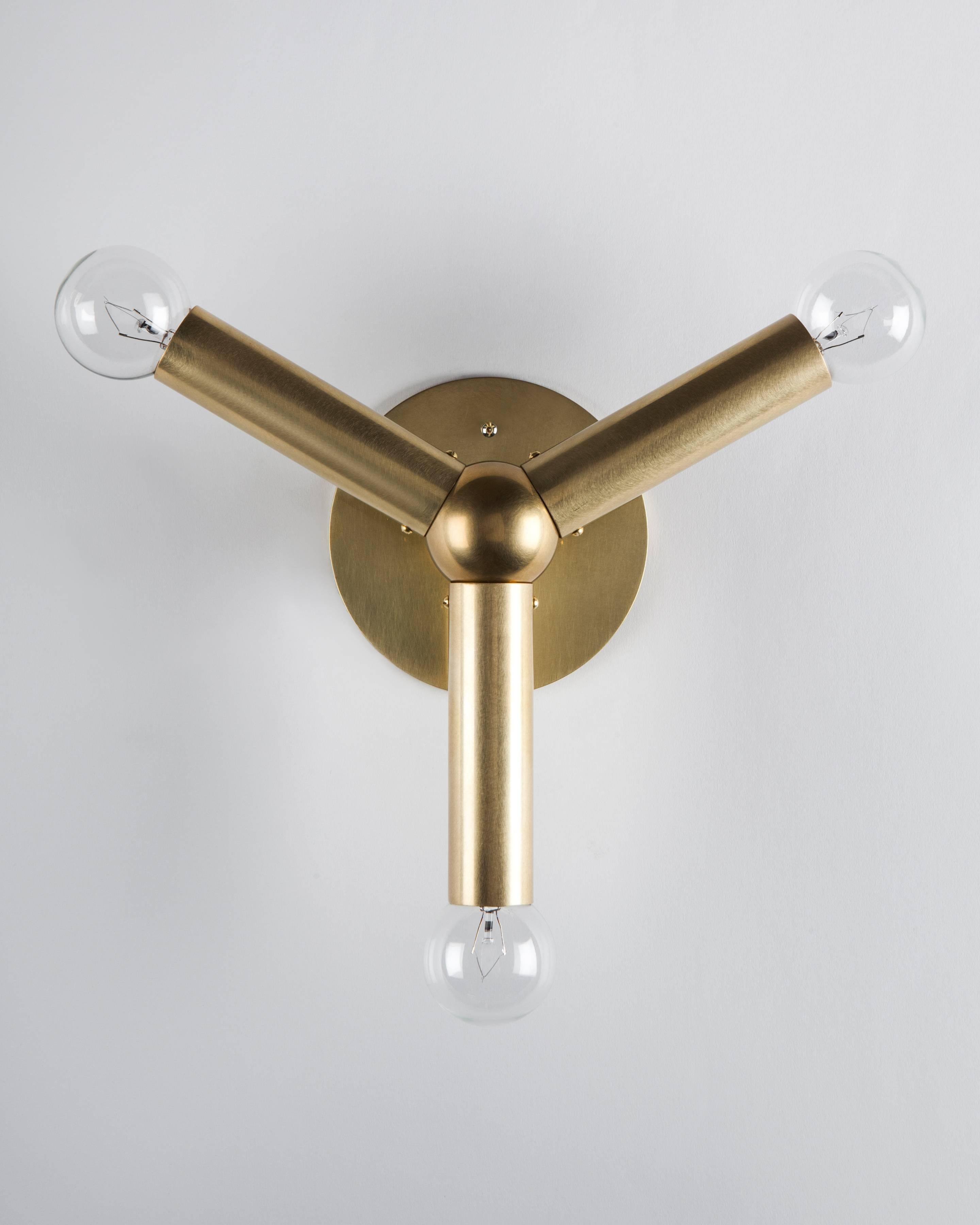 American Molecule Wall Sconce designed by Robert and Trix Haussmann for Remains Lighting