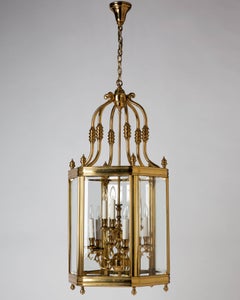 Large Brass Lantern, circa 1950
