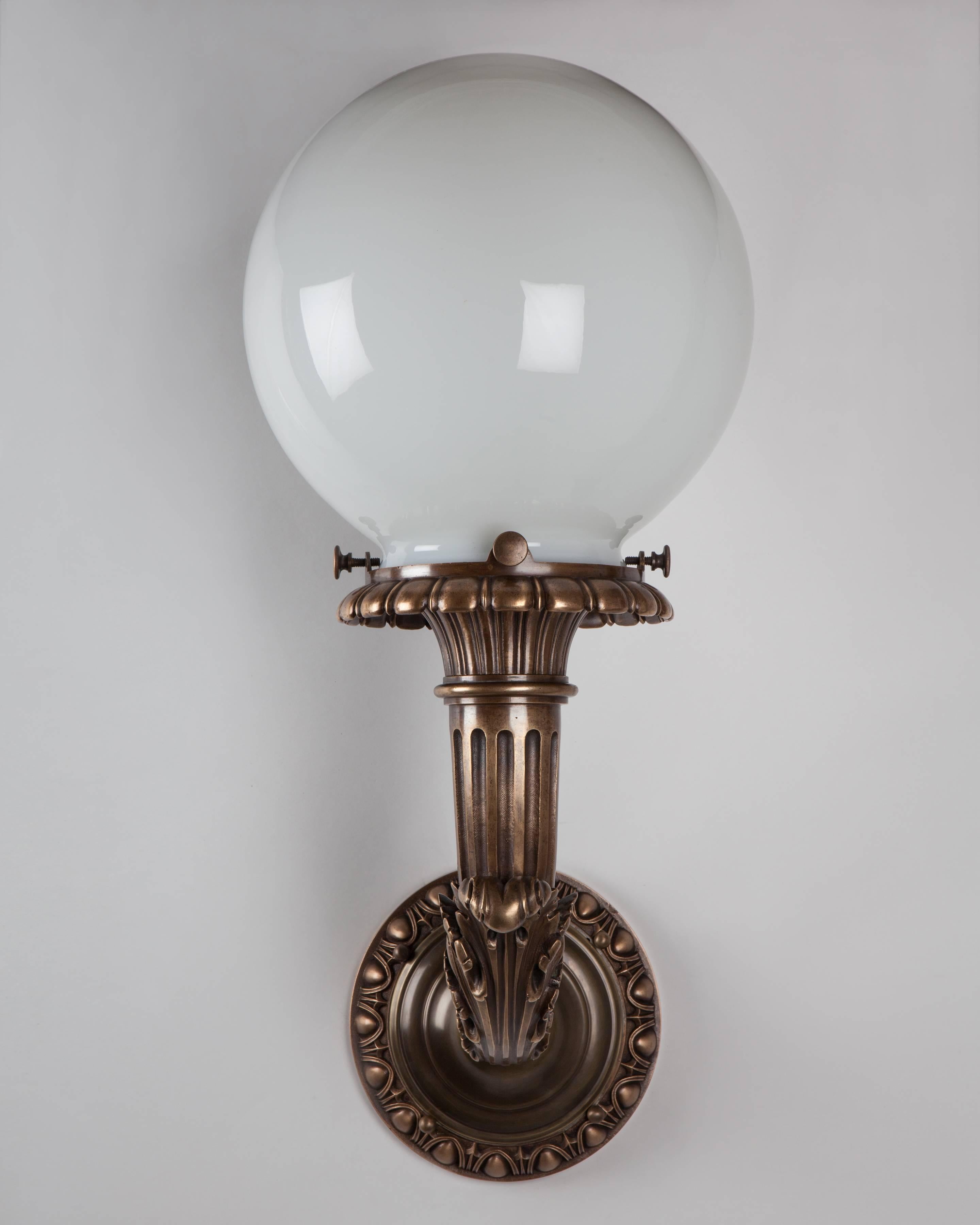 American Bronze Exterior Sconces, circa 1900