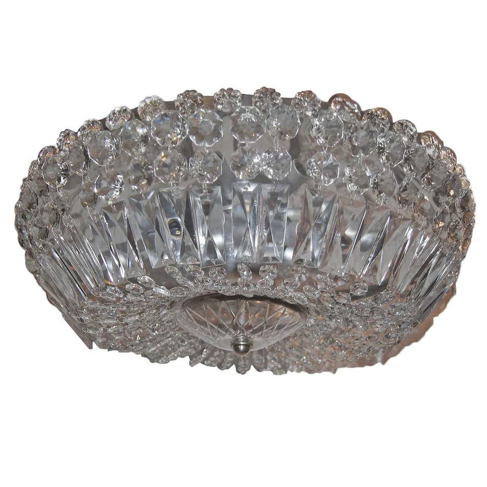 Corona Flush Mount Light Fixture in Brass by Blueprint Lighting For ...