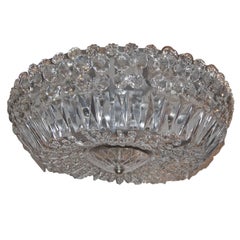 Crystal Flush Mount Light Fixture