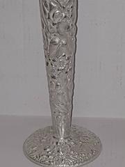 Pair of Silver Plated Flora Vases