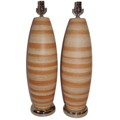 Pair of Large Moderne Table Lamps