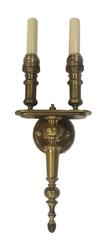 Set of 12 Bronze Sconces with Double Arm