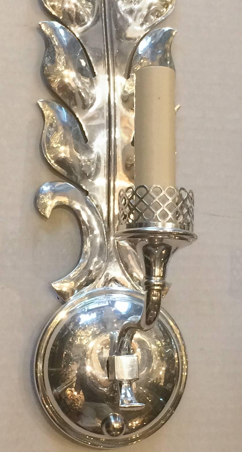 Italian Set of Silver Plated Sconces