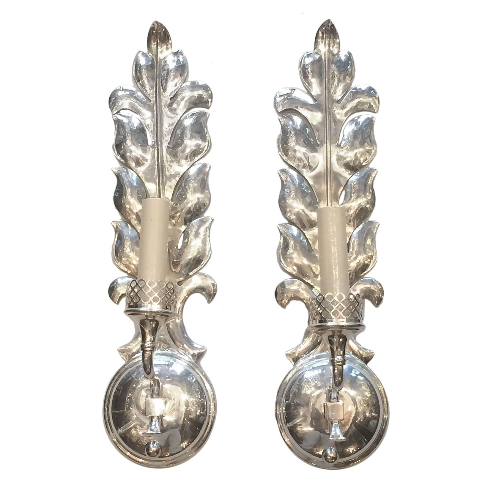 Set of Silver Plated Sconces