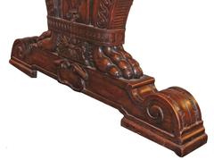 Italian Parquetry Top Table