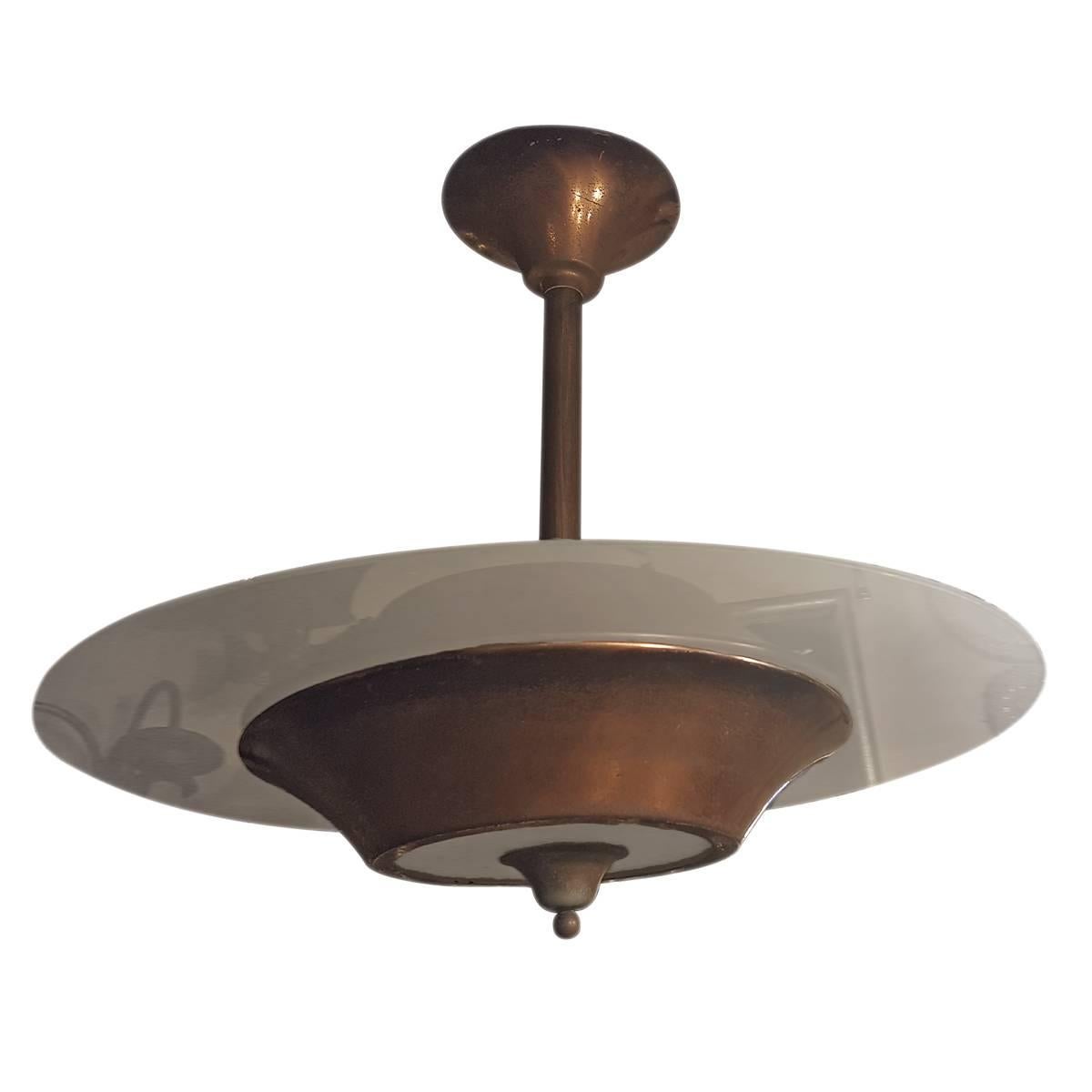 Glass Light Fixture by Adam Kurtzman at 1stDibs