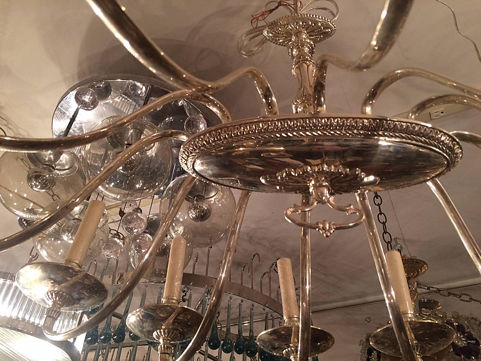 Early 20th Century Neoclassic Style English Chandelier For Sale