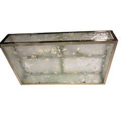 Gold-Plated Rectangular Light Fixture