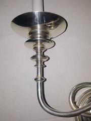 Applique a doppia luce placcata in argento