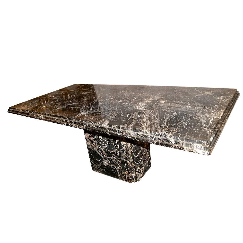 Moderne Style Marble Dining Table For Sale