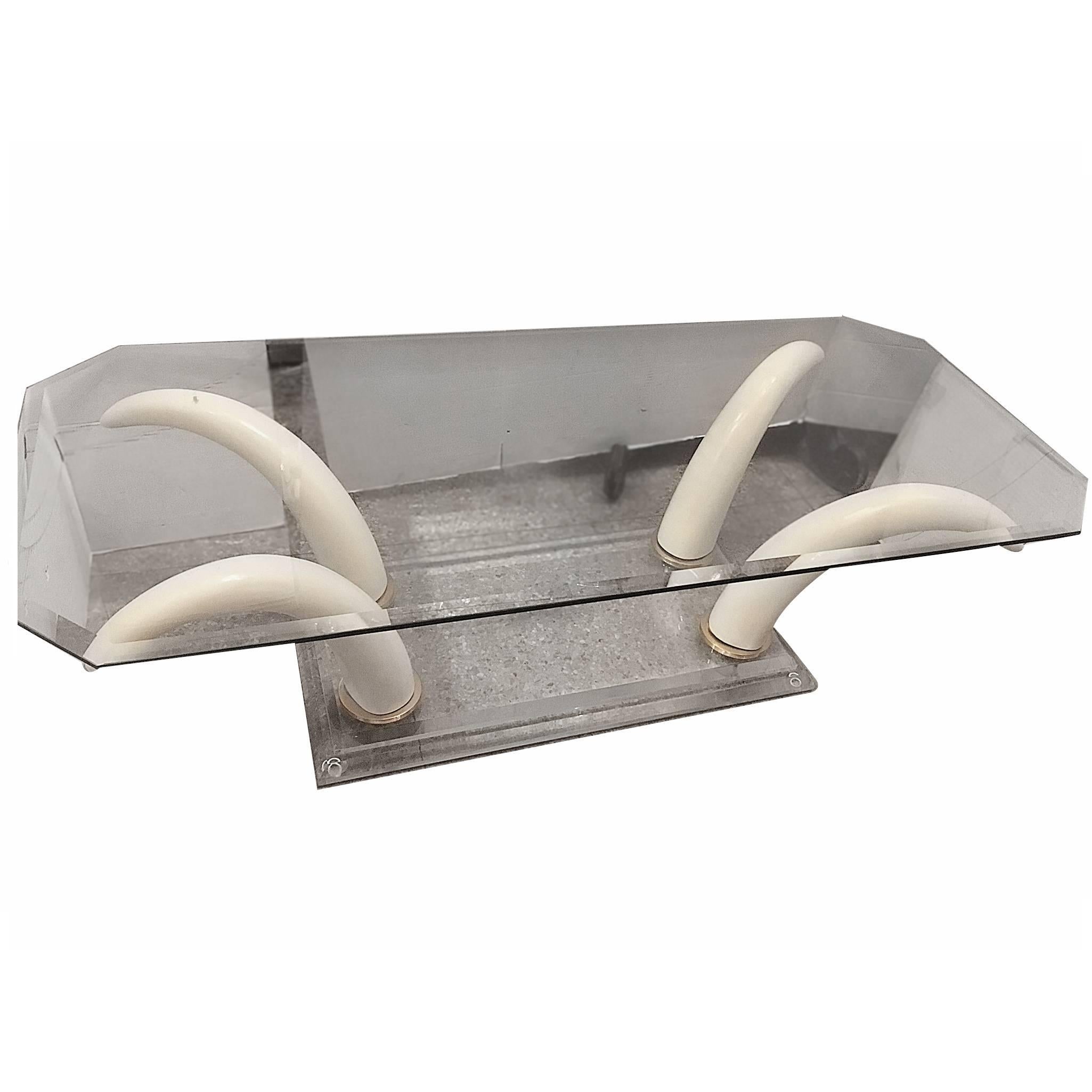 Moderne Tusk Coffee Table For Sale