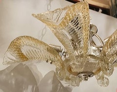 Murano Glass Semi Flush Light Fixture
