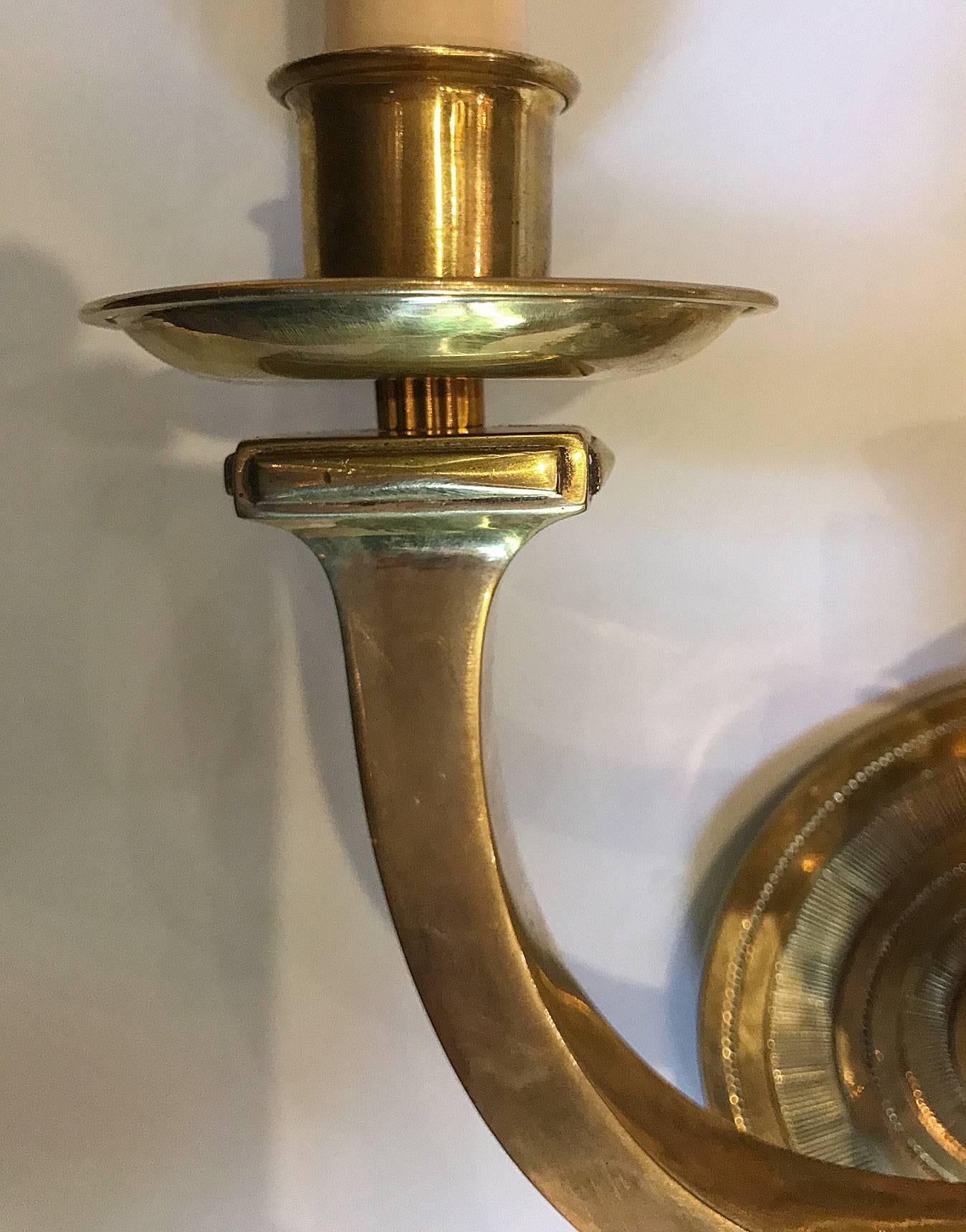 Set of Four Gilt Neoclassic Sconces In Good Condition In New York, NY