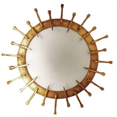 Pair of Gilt Metal Sunburts