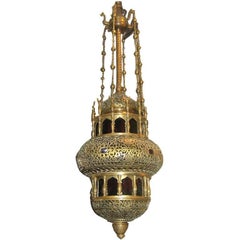 Antique Pierced Middle Eastern Lantern