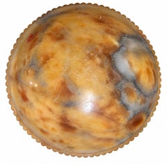 Amber Alabaster Light Fixture