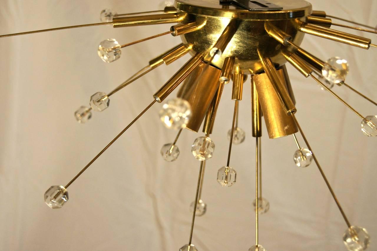 Set of Flush Mounted Sputnik Light Fixtures, Sold Individually In Good Condition For Sale In New York, NY