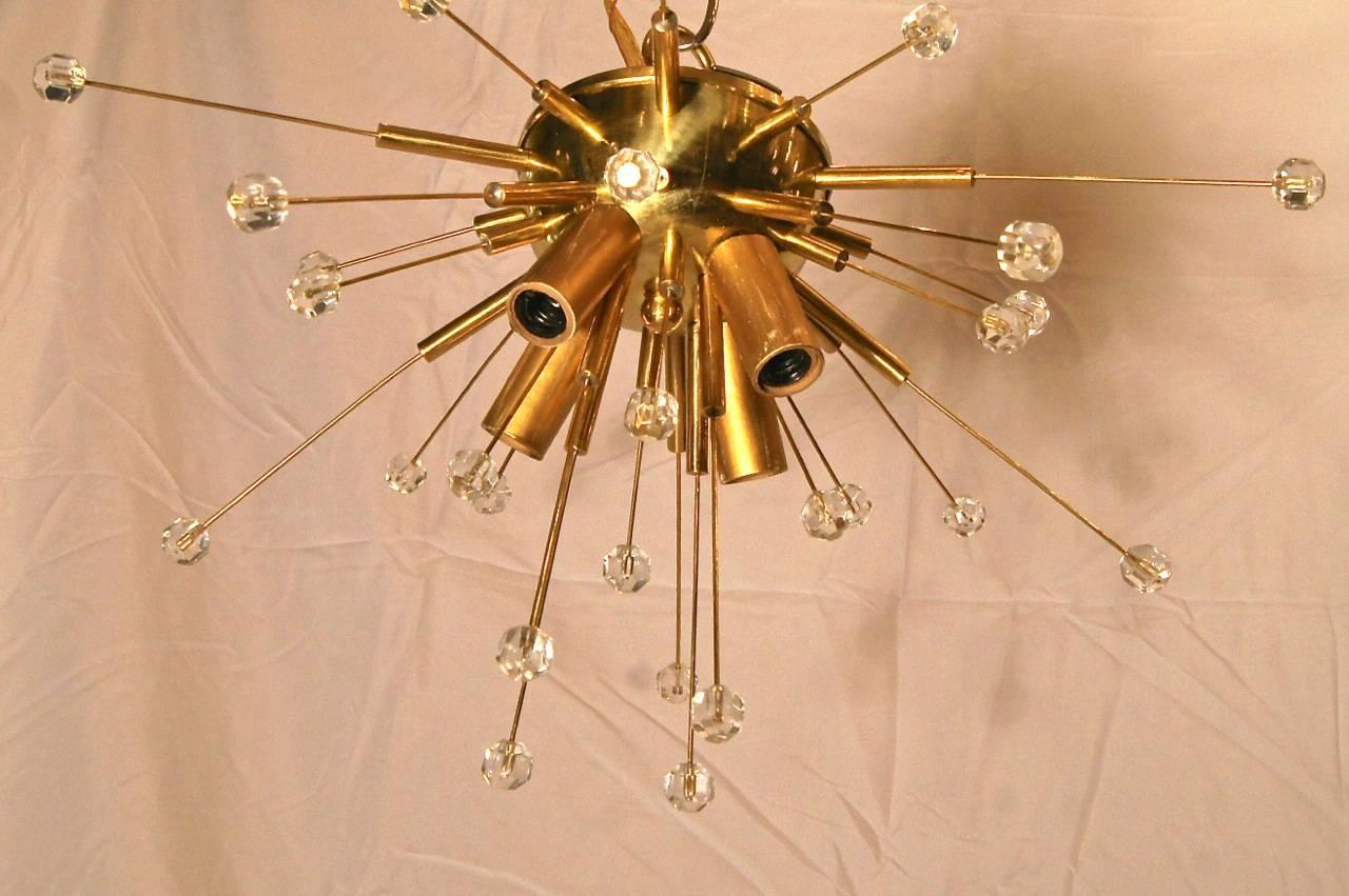 Mid-20th Century Set of Flush Mounted Sputnik Light Fixtures, Sold Individually For Sale