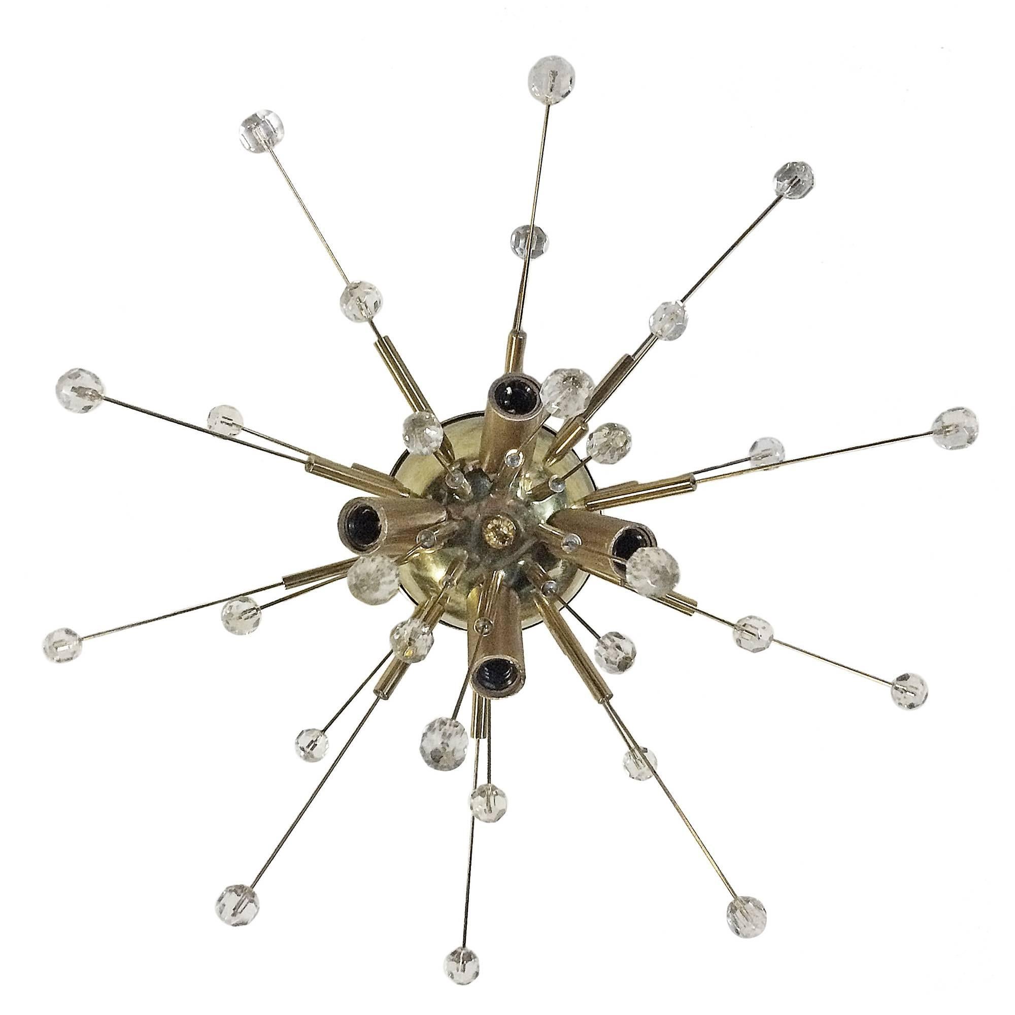 Metal Set of Flush Mounted Sputnik Light Fixtures, Sold Individually For Sale