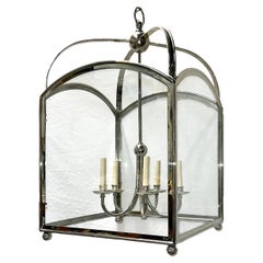 Large English Silver Plated Lantern