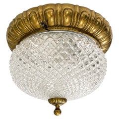 Luminaire français en verre moulé