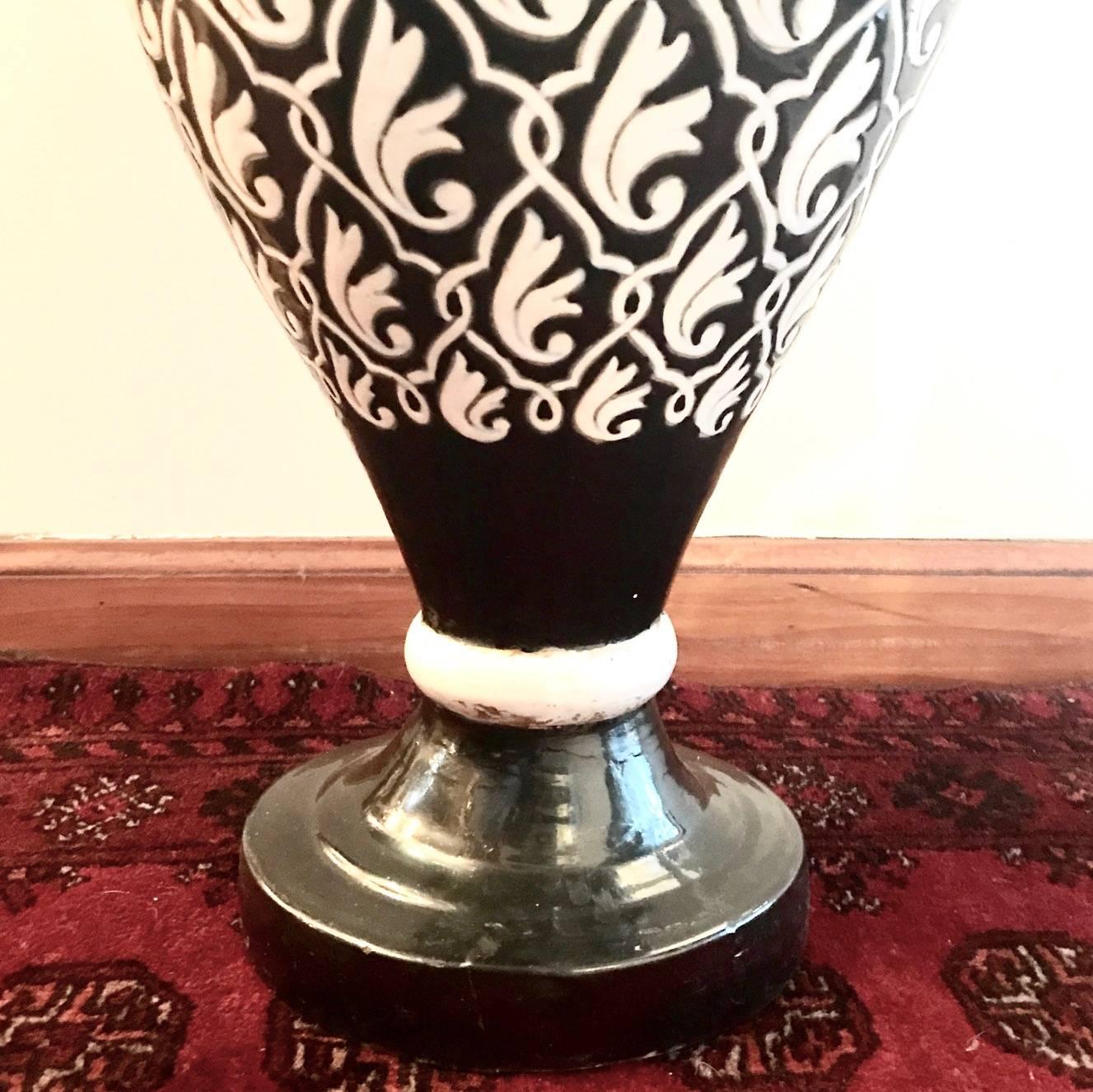 Pair of Large Porcelain Vases For Sale 4