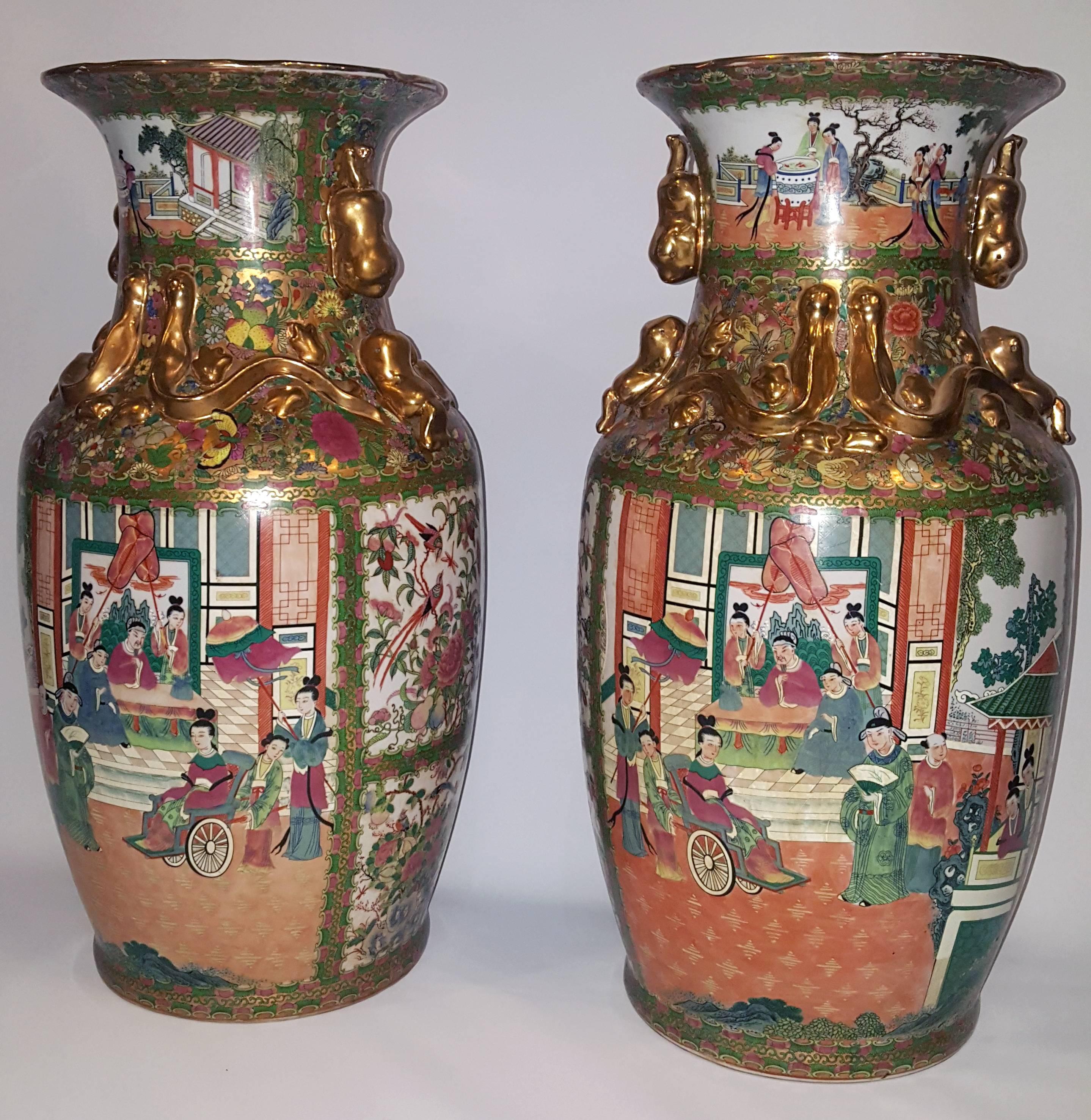 Pair of Large Chinese Vases For Sale at 1stDibs large chinese vase