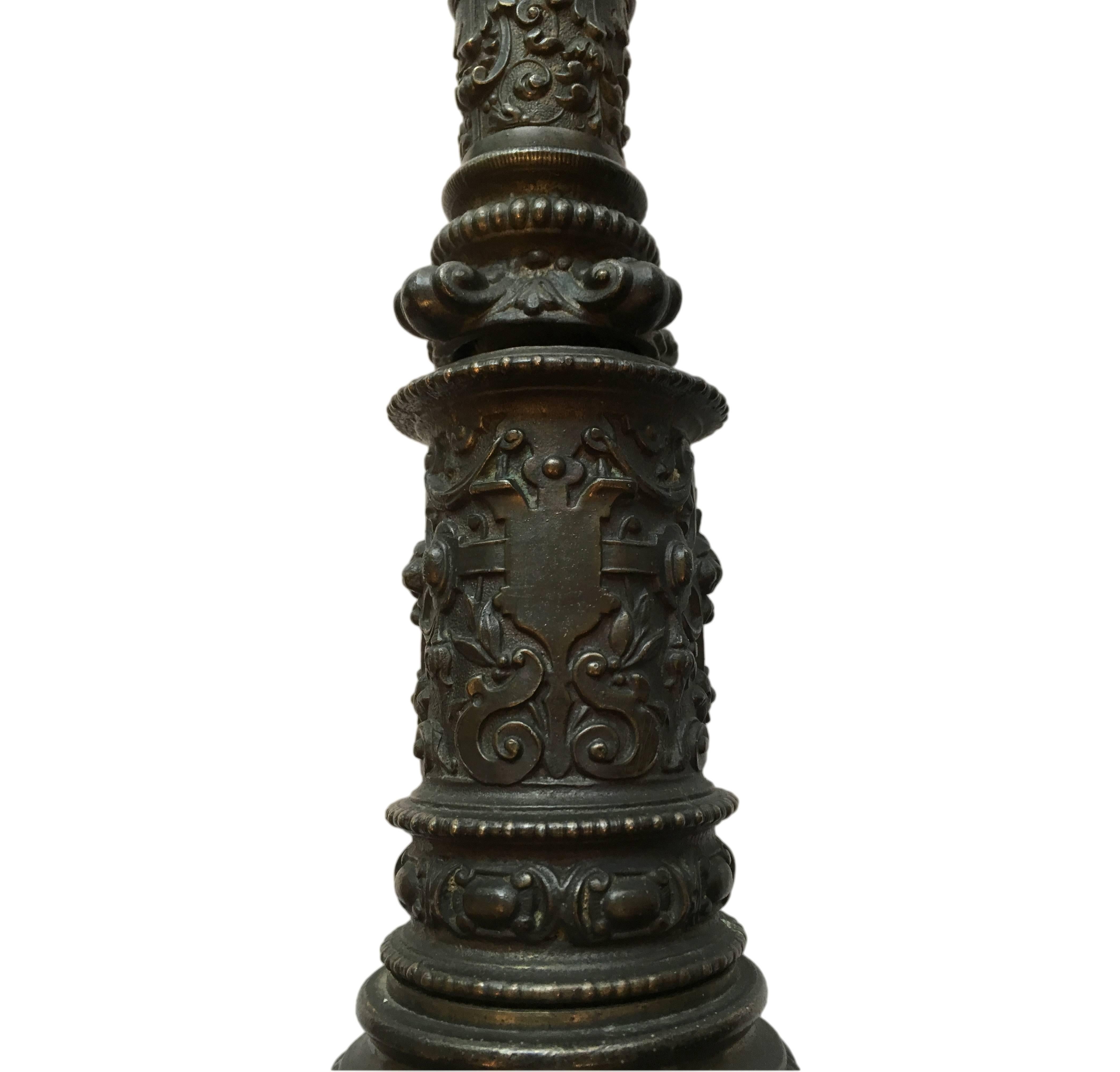 Early 20th Century Renaissance Style Table Lamp For Sale