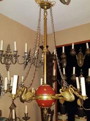 Set of Four Empire-Style Chandeliers, Sold Individually