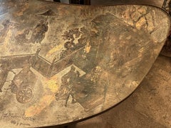 Large Etched Bronze LaVerne Coffee Table