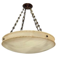 Antique A set of French Neoclassic Alabaster Light Fixture, Sold Individually