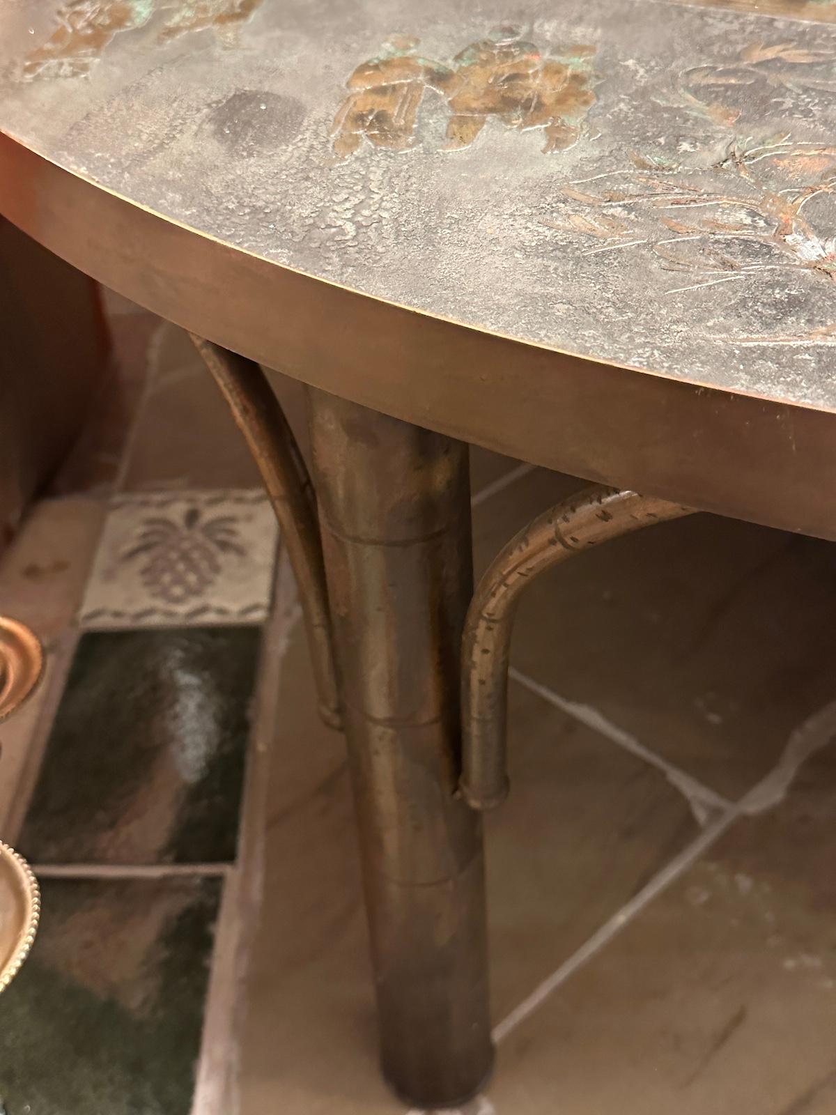 Large Round Coffee Table by LaVerne For Sale 8