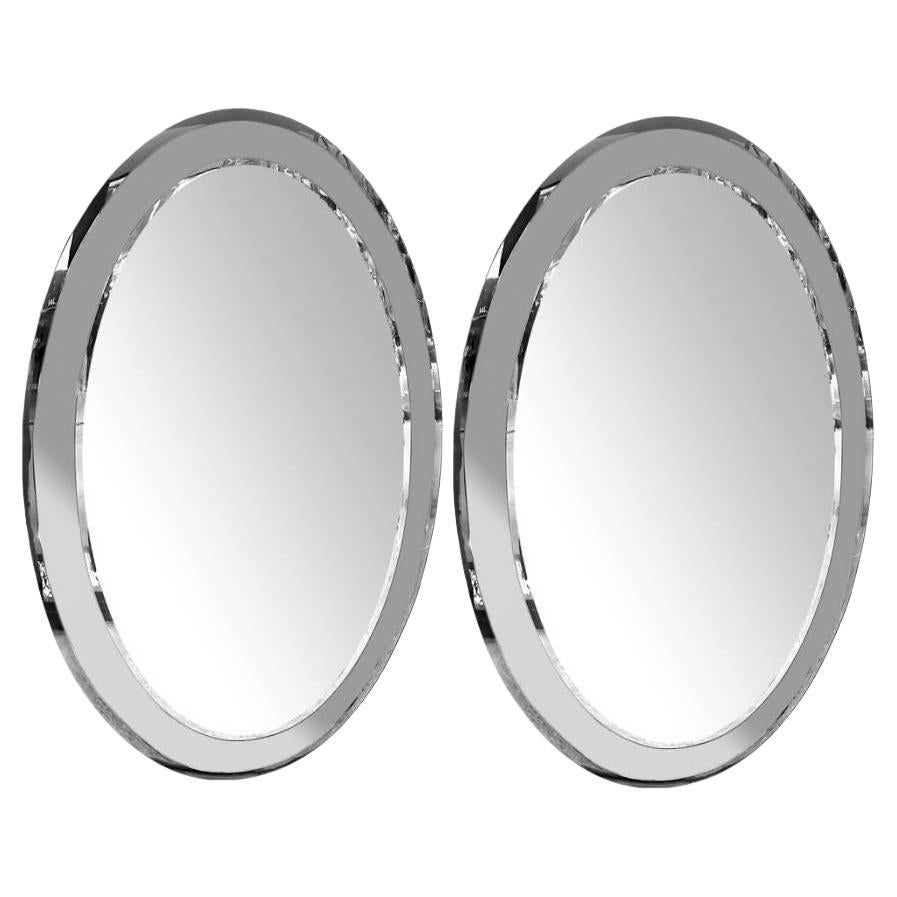 Pair of Moderne Mirrors, Sold Individually For Sale