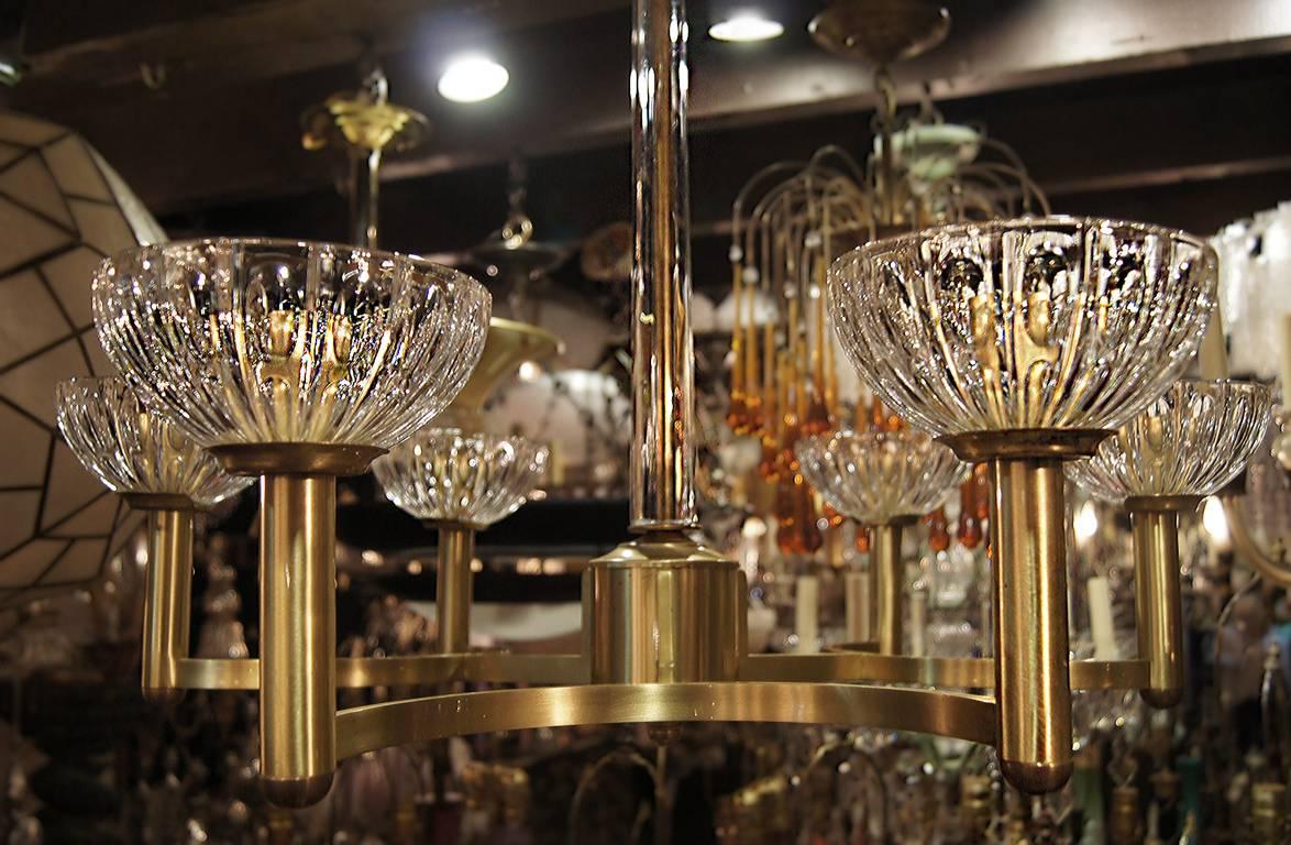 Italian Chandelier with Glass Globes