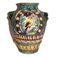 Antique Italian Ceramic Vase