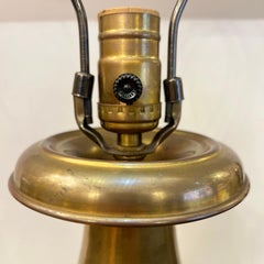 Pair of Large Brass Lamps