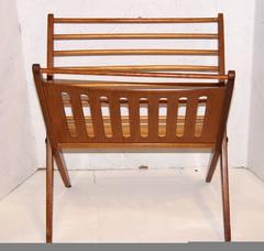 Midcentury Wooden Magazine Rack