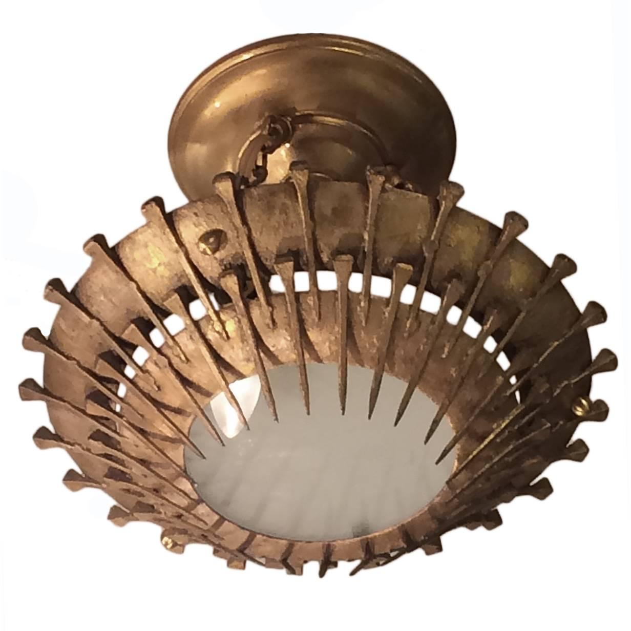 Sunburst Light Fixture For Sale