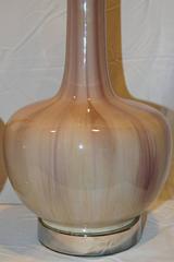 Mid-Century Glazed Porcelain Table Lamps