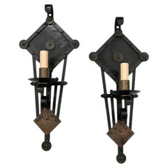 Set of Iron Sconces, Sold per Pair