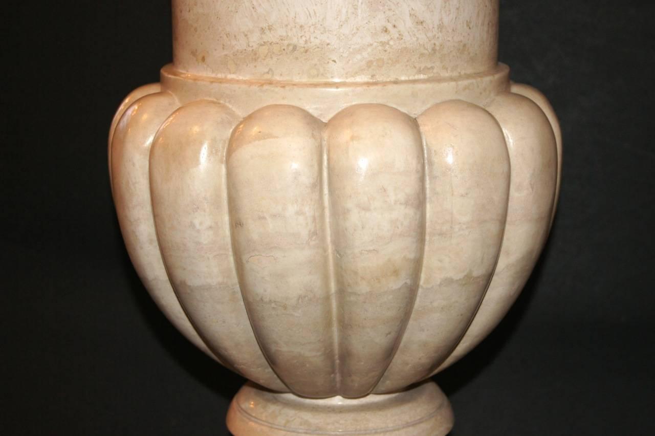 Italian Pair of Marble Urns For Sale