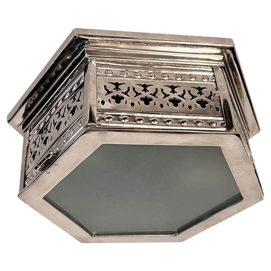 Set di 6 lampade nichelate. Venduto singolarmente